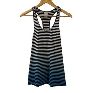 Pink VS striped ombré racerback tank top, Size XS Women’s “love Pink” spell out